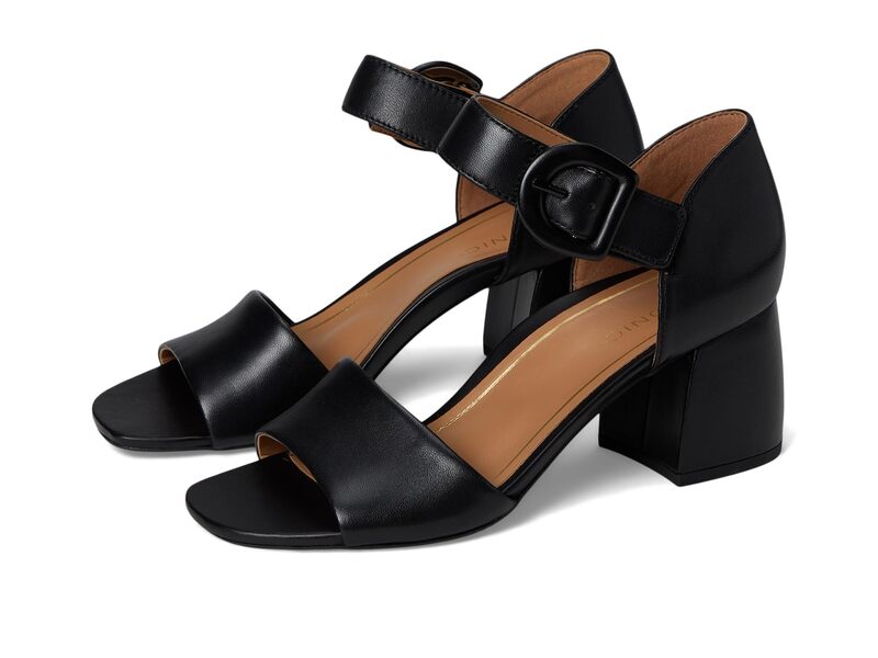 バイオニック レディース シューズ 踵 アンクル VIONIChardonnay Ankle Straps Black Leather 黒いこと