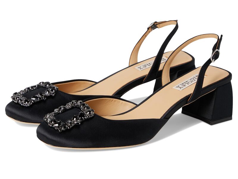 バッジェリーミシュカ レディース シューズ 踵 Badgley Mischka Vivia Black 黒いこと