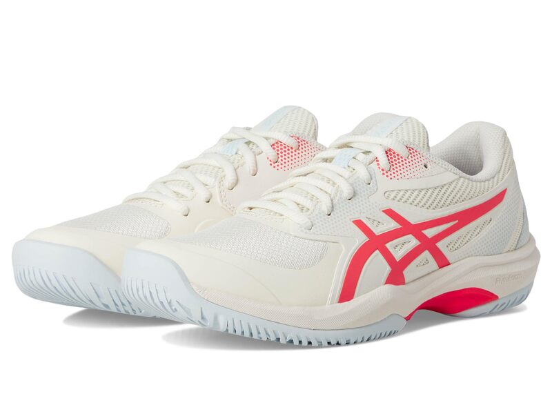 アシックス レディース シューズ スニーカー ASICS Game FF Pickleball Cream/Flash Red 皮膚軟化剤