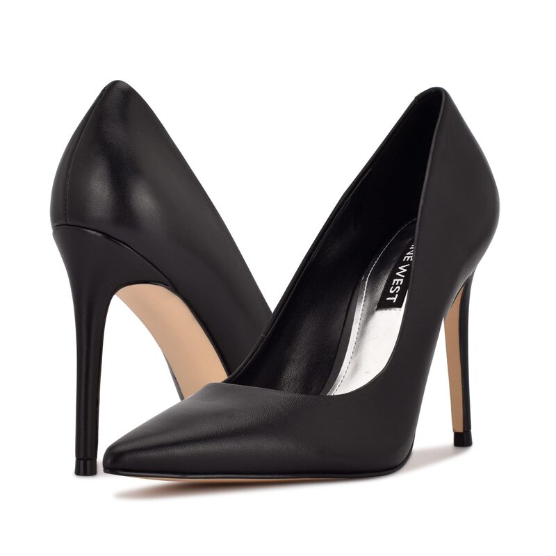 ナインウェスト レディース シューズ 踵 Nine West Fresh Black Leather 黒いこと