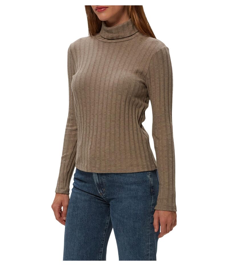 マイケルスターズ レディース トップス シャツ Michael Stars Riley T Neck Cobblestone