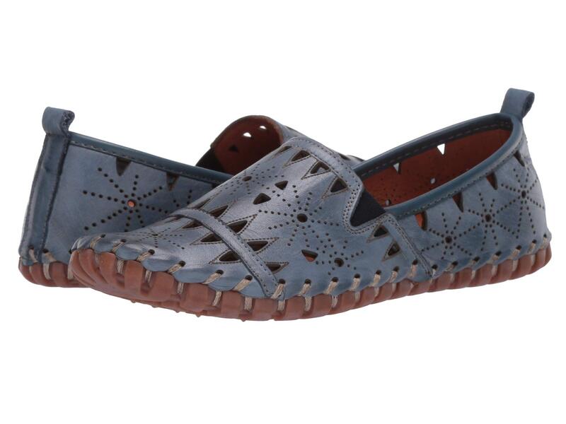 スプリングステップ レディース シューズ スリッポン・ローファー Spring Step Fusaro Blue ブルー