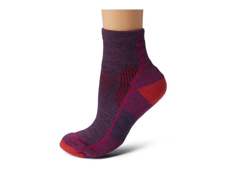 ダーンタフバーモント レディース アンダーお召しもの ソックス Darn Tough Vermont Hiker 1/4 Socks Cushion Berry