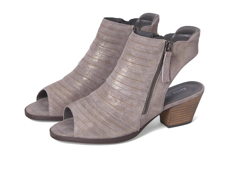 ダイビッドテイト レディース シューズ ヒール David Tate Sideview Metallic Gray グレー