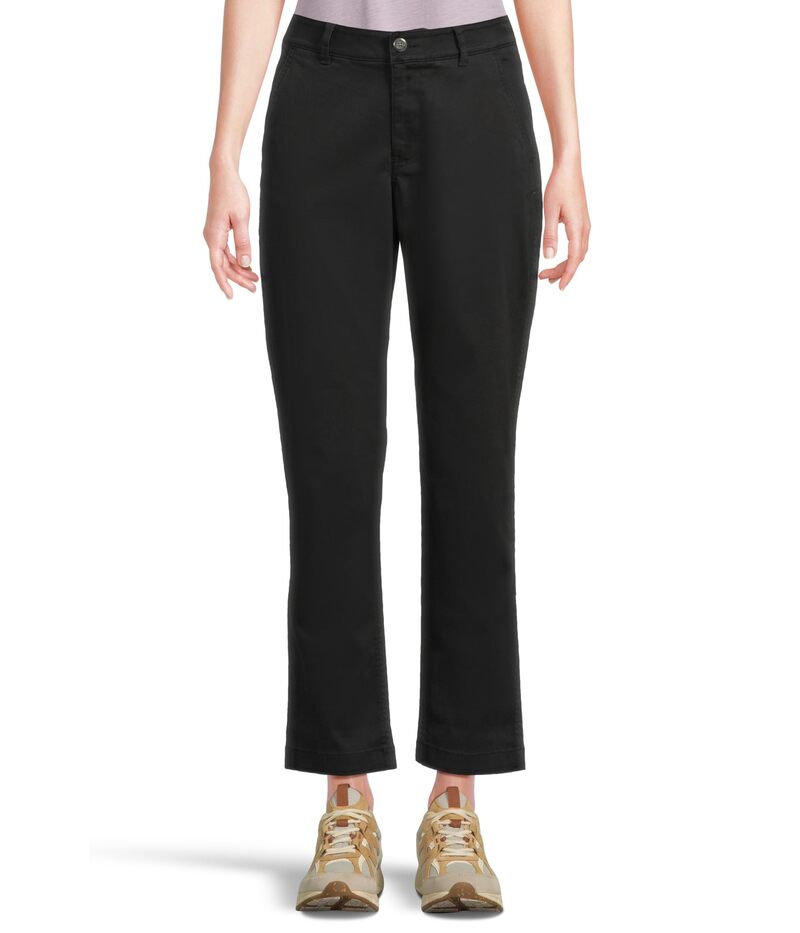 エルエルビーン レディース ボトムス カジュアルパンツ L.L.Bean Comfort Stretch Pants Mid-Rise Straight-Leg Chino Dark Black ブラック