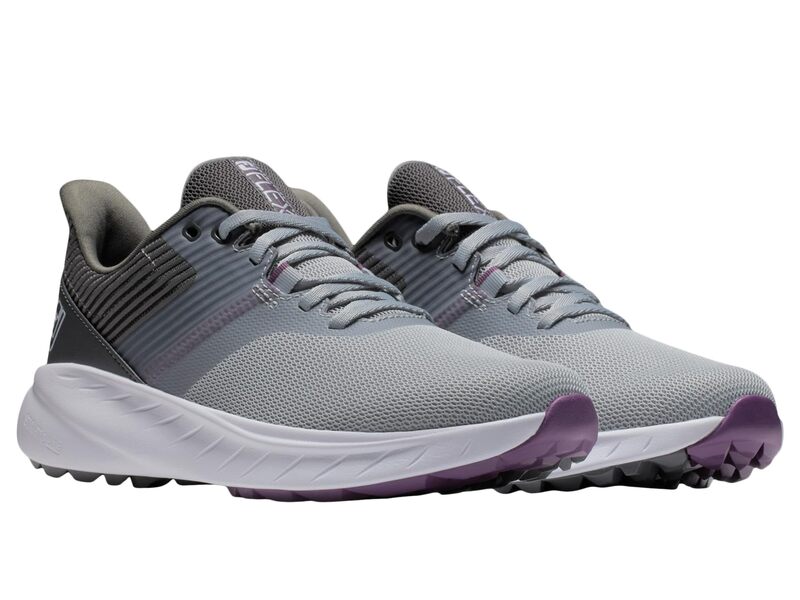 フットジョイ レディース シューズ スニーカー FootJoy FJ Flex Golf Shoes - Previouseason Grey/Purple 薄墨色