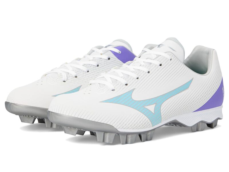 ミズノ レディース シューズ スニーカー Mizuno Wave Finch Lightrevo White/Blue 白いこと スニーカー-靴