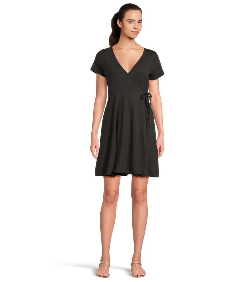 ドード アンドコー レディース トップス ワンピース Toad&Co Freesia Wrap Short Sleeve Dress Black ブラック