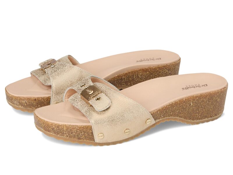 ドクター・ショール レディース シューズ サンダル Dr. Scholl's Original Flex Slide Sandals Gold ゴールド