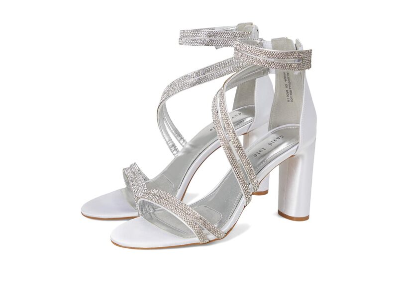 ダイビッドテイト レディース シューズ 踵 David Tate Bride White Satin 白いこと