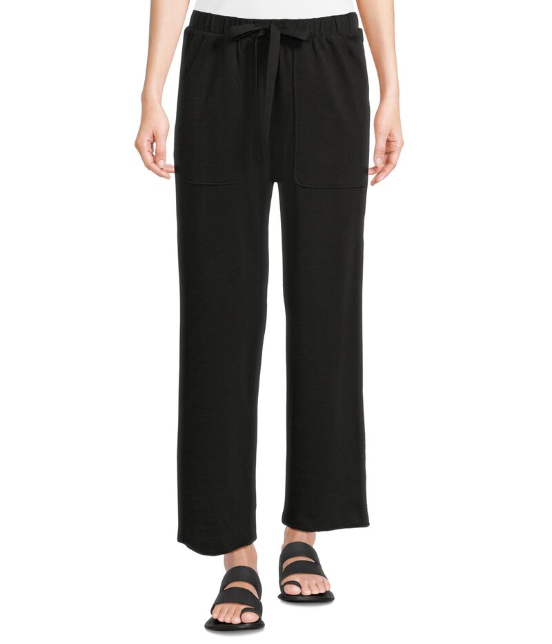 リラピー レディース ボトムス カジュアルパンツ ニット Lilla P Knit Drawstring Pants Black ブラック