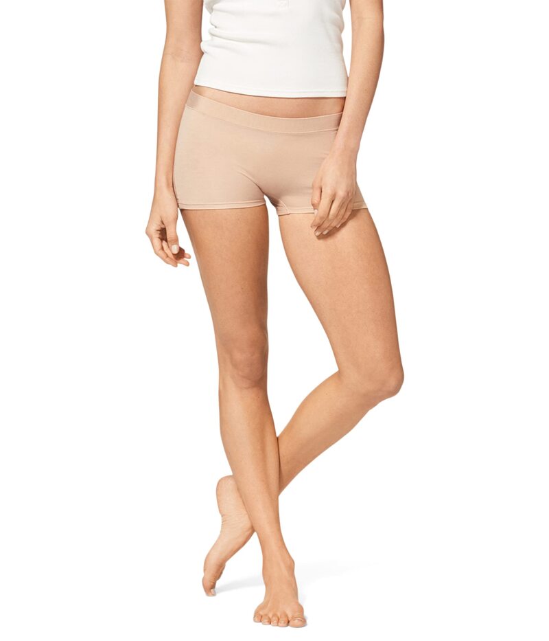 トミージョン レディース アンダー御召しもの ズボン下 綿織物 Tommy John Cool Cotton Boyshorts Maple Sugar