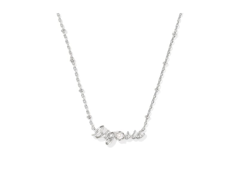 ケンドラスコット レディース アクセサリー ネックレス・チョーカー・ペンダントトップ レース Kendra Scott Big Sishort Pendant Necklace Silver Freshwat シルバー
