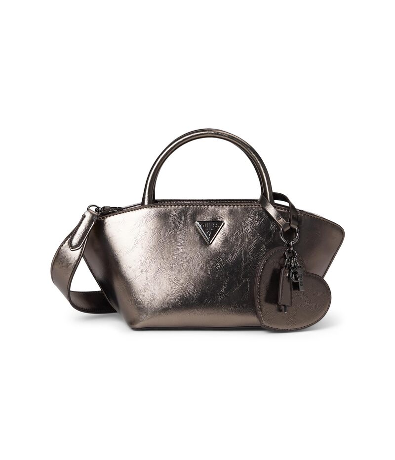 ゲス レディース バッグ ミニ GUESS Bolena Mini Satchel Pewter ピューター