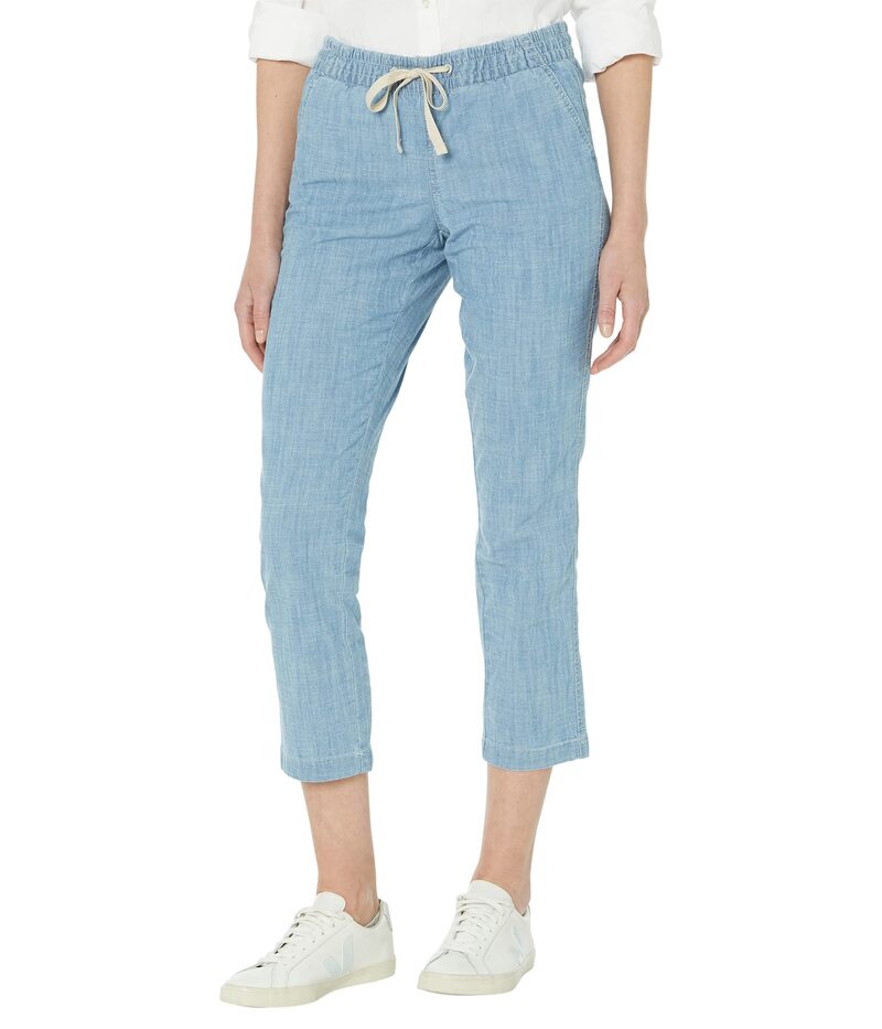 エルエルビーン レディース ボトムス カジュアルパンツ アンクル L.L.Bean Lakewashed Chino Pull-On Chambray Pants Ankle Chambray 8,495円