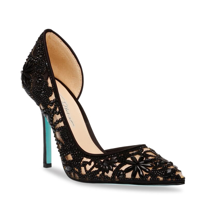 ブルーバイベトシージョンソン レディース シューズ 踵 Blue by Betsey Johnson Chic Black 黒いこと