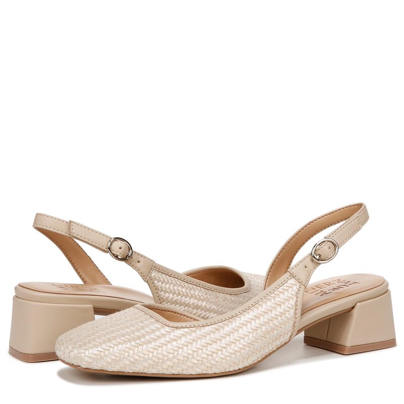 ナチュライザー レディース シューズ 踵 Naturalizer Jayla2 Slingbacks Beige Woven Fab ベージュ