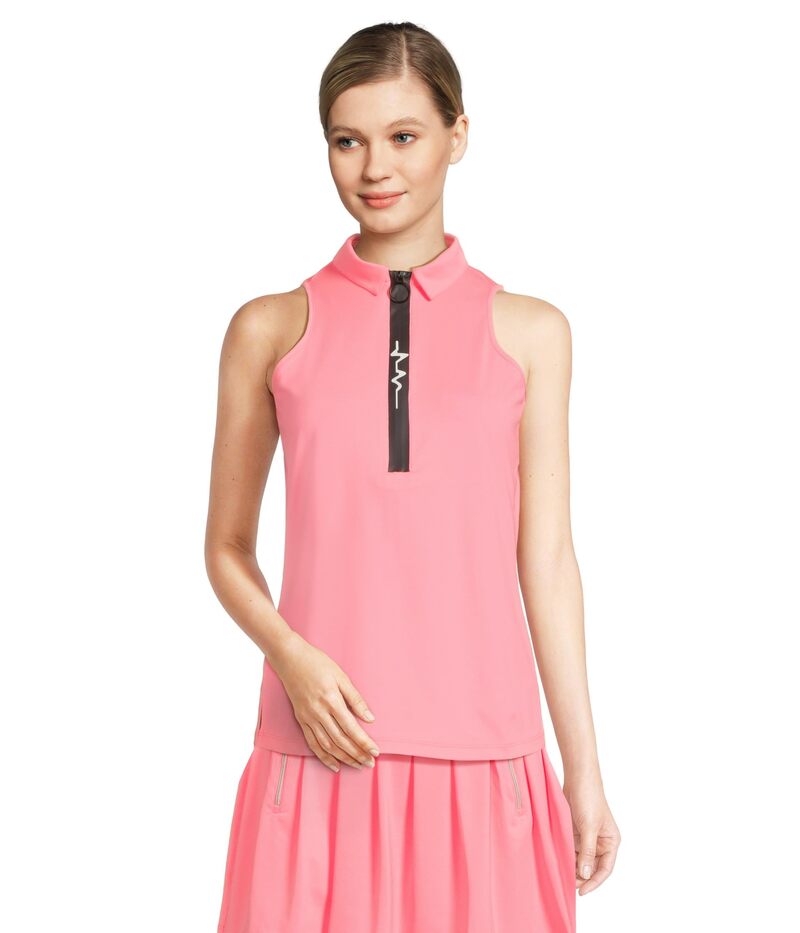 ジャイミーサドック レディース トップス シャツ ノースリーブ Jamie Sadock Solid Sleeveless Top Flamingo Pink ピンク