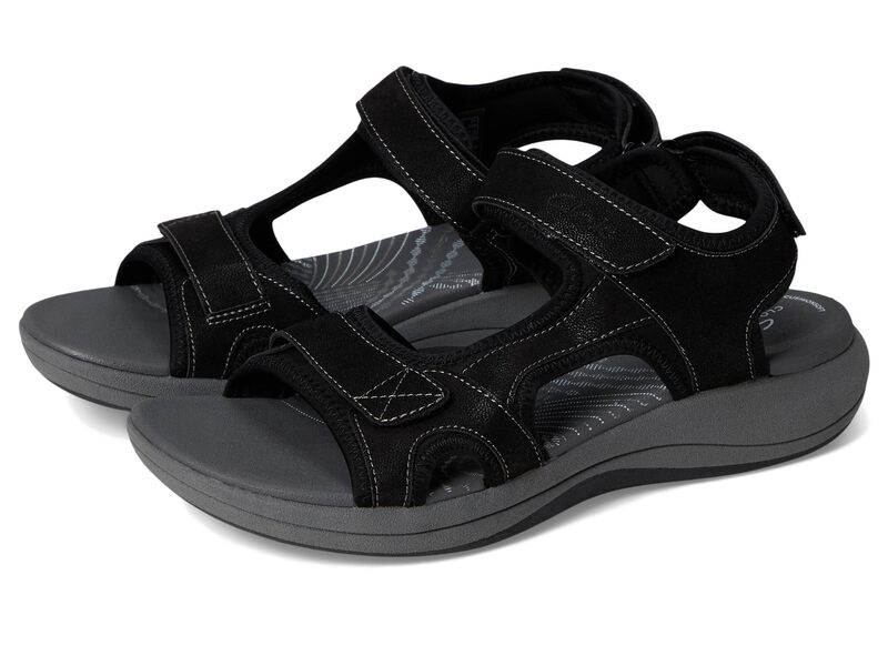 クラークス レディース シューズ サンダル Clarks Mira Bay Black Textile ブラック