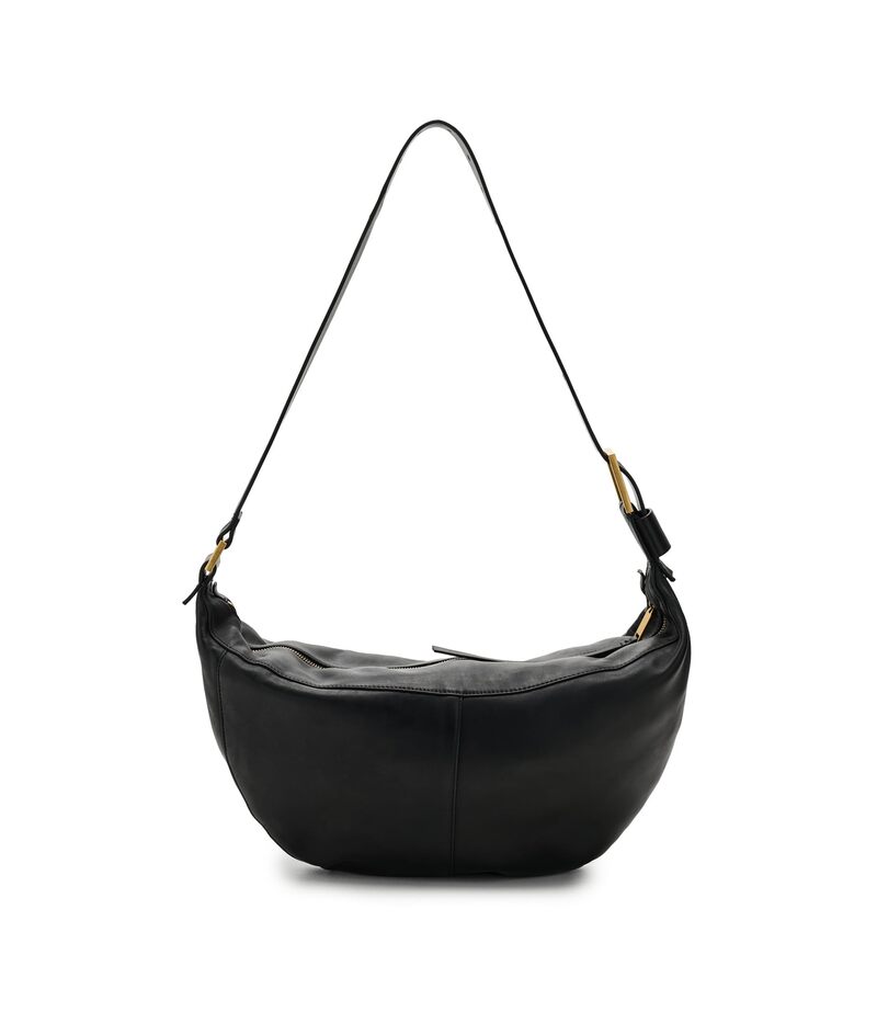 オールセインツ レディース 御徒面子 AllSaints Luna Shoulder Bag Black 黒いこと ハンドバッグ-バッグ・小物・ブランド雑貨-レディースバッグ