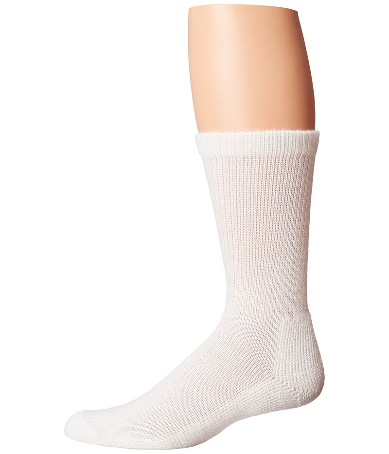 ソーロス メンズ アンダーウェア 靴下 Thorlos Advancediabeticrew Single Pair White ホワイト