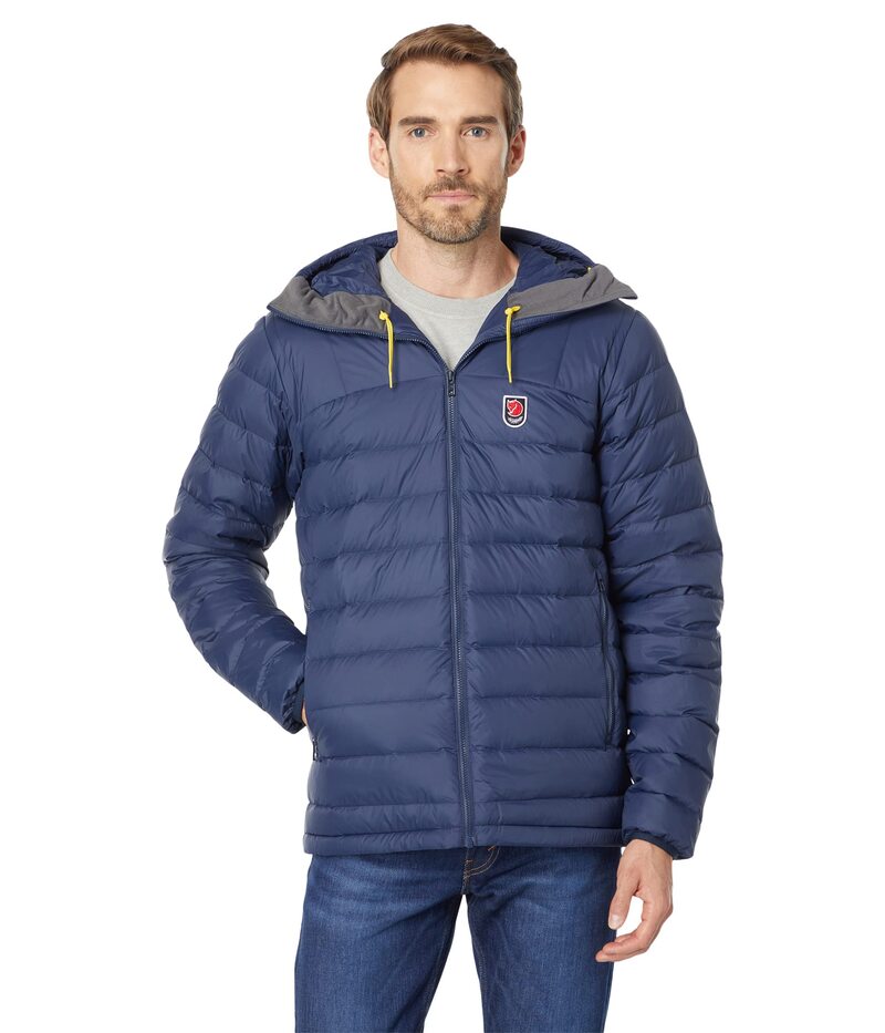 フェールラーベン メンズ アウター 厚地の外套 落ち込む パーカー Fjallraven Expedition Pack Down Hoodie Navy 米国海軍