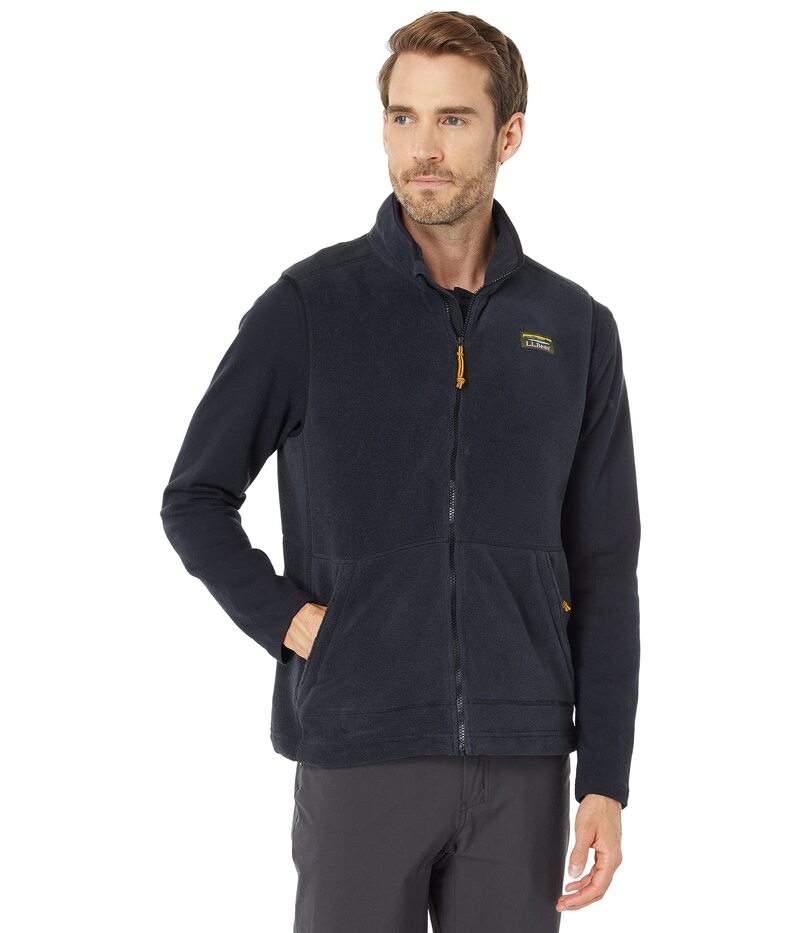 エルエルビーン メンズ アウター 厚地の外套 より良い フリース L.L.Bean Mountain Classic Fleece Vest Black 黒いこと メンズファッション-コート・ジャケット