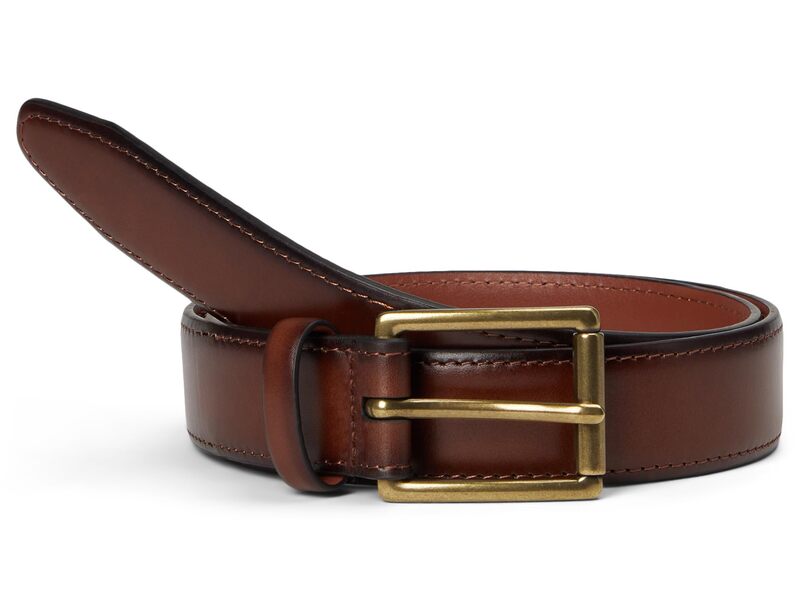 ジョンストンアンドマーフィー メンズ 付属品 胴締め Johnston \u0026 Murphy Shadow-edged Belt Brown 赤銅色
