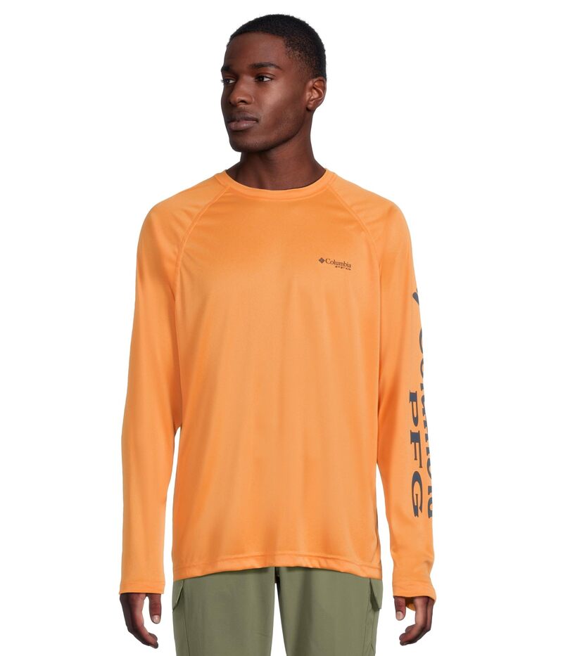 コロンビア メンズ トップス シャツ Columbia Terminal Tackle Heather Long Sleeve Shirt Summer Orange H オレンジ