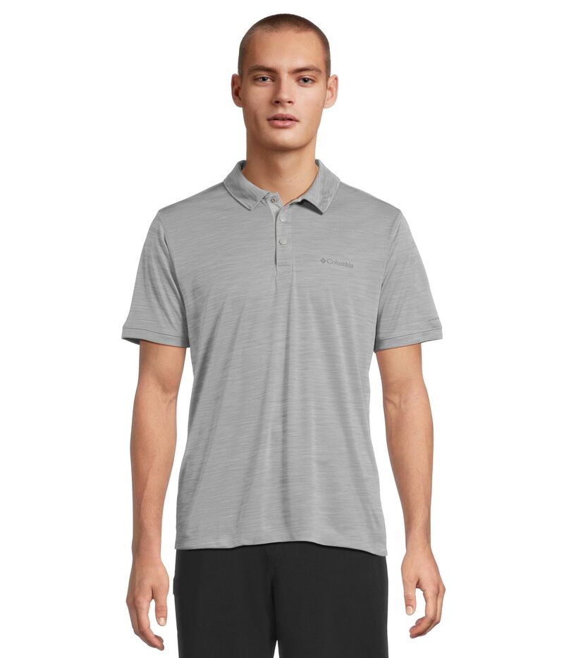 コロンビア メンズ トップス プルオーバー 編み物 Columbia Sage Peaknit Polo Columbia Grey H 薄墨色