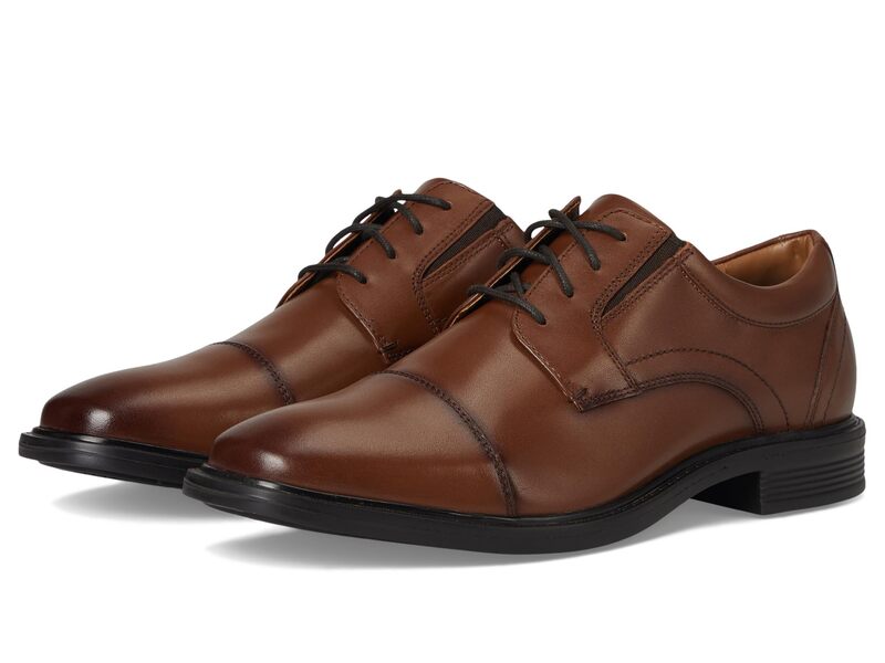 ノンブッシュ メンズ シューズ オックスフォード ダービー キャップ レース レザー Nunn Bush Stark Cap Toe Oxford Leather Business Formal Derby Dress Casualace-Up Cognac