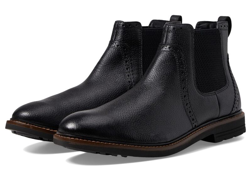 ノンブッシュ メンズ シューズ ブーツ・レインブーツ チェルシー レザー Nunn Bush Otis 2.0 Chelsea Fashion Leather Boots Black ブラック