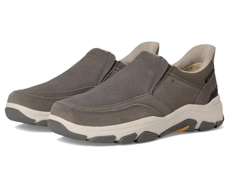 ロックポート メンズ シューズ サンダル Rockport Reece Dark Taupe Sued トープ