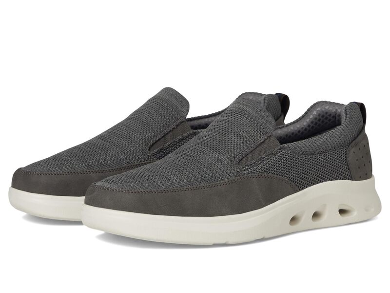 ノンブッシュ メンズ シューズ スニーカー ニット ローファー Nunn Bush Ponte Knit Moc Toe Slip-On Sneakers Hybrid Casualightweight Athletic Style Loafer Gray グレー