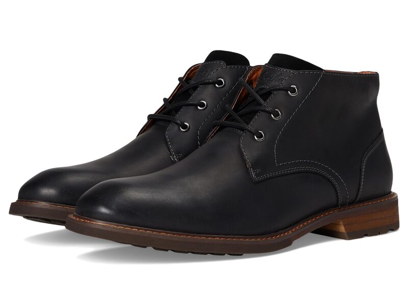 フローシャイム メンズ シューズ ブーツ・レインブーツ Florsheim Lodge Plain Toe 3-eye Chukka Boots Black Crazy Hor ブラック