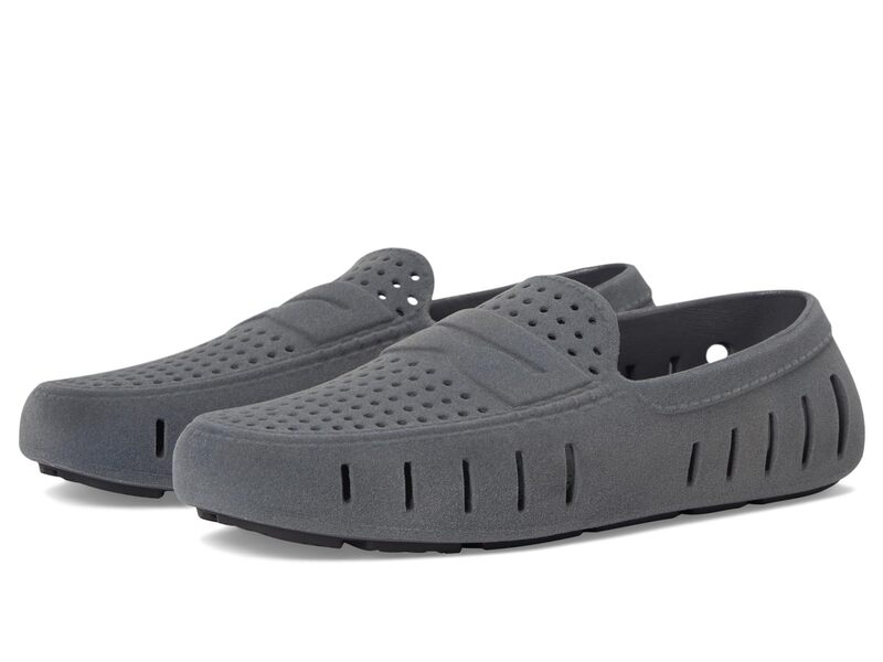 フローファ メンズ シューズ スリッポン・ローファー スエード Floafers Country Club Driver Faux Suede Slate Grey/Blac スレート