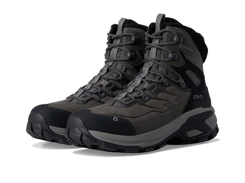 オボズ メンズ シューズ ブーツ・レインブーツ Oboz Bridgeridge Mid GTX Gunmetal Black 黒いこと