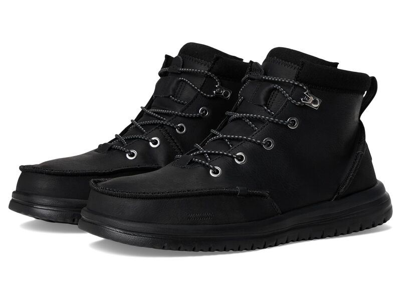 ヘイデュード メンズ シューズ ブーツ・レインブーツ Hey Dude Bradley Classic Tumbled Black/Black ブラック