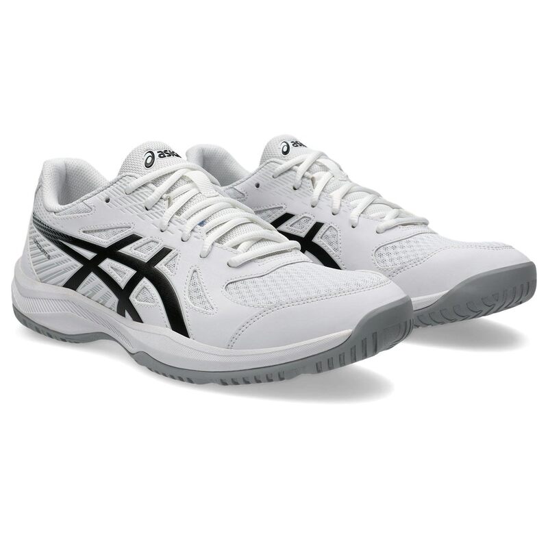 アシックス メンズ シューズ スニーカー ASICS Upcourt 6 Volleyball Shoe White/Black 白いこと