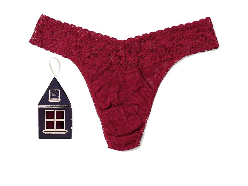 ハンキーパンキー レディース アンダー御召しもの ズボン下 スピード競技 Hanky Panky Signature Lace Original Rise Thongingerbread House Dark Pomegranat