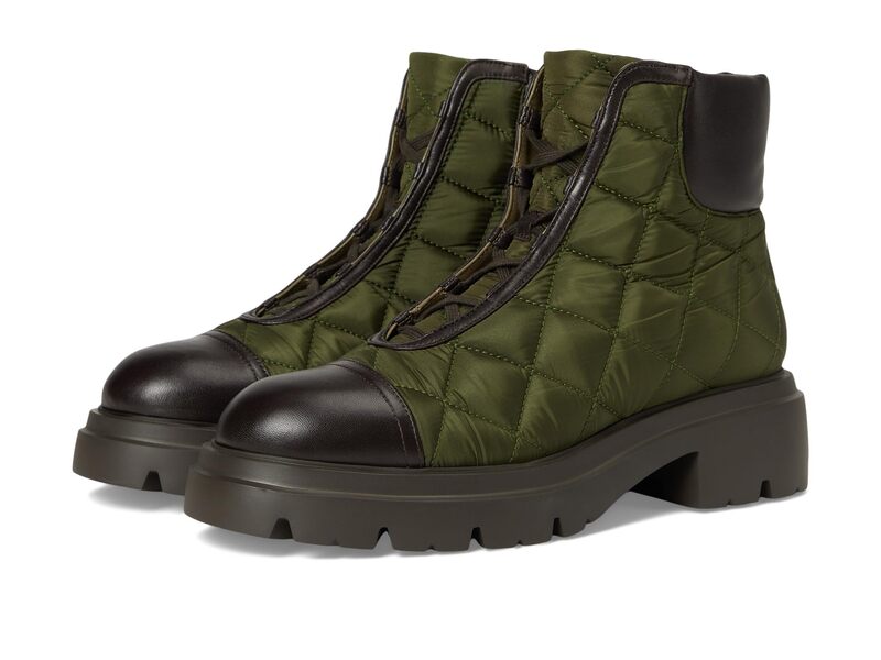スチュアート ワイツマン レディース シューズ ブーツ・レインブーツ キルティング Stuart Weitzman Hudson Quilted Hiker Bootie Olive/Ebony オリーブ