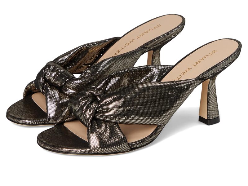スチュアート ワイツマン レディース シューズ 踵 Stuart Weitzman Soplaya Slide 75 Platino