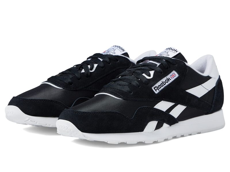 リーボック メンズ シューズ スニーカー ナイロン Reebok Lifestyle Classic Nylon Black/White 1 白いこと