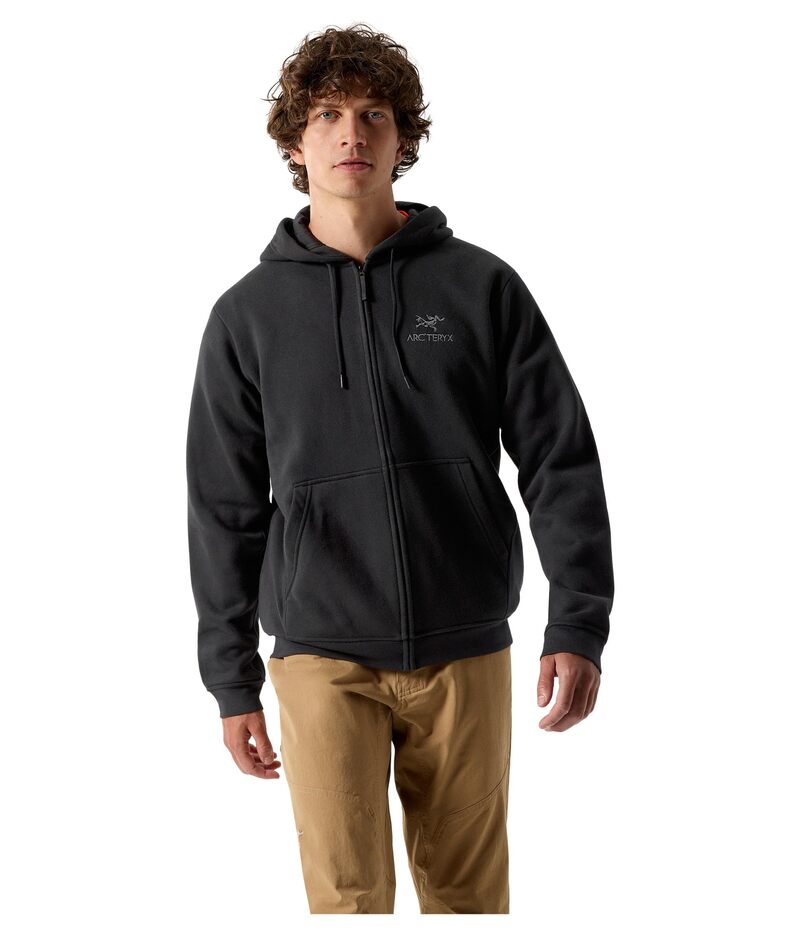アークテリクス メンズ アウター コート フリース Arcteryx Emblem Fleece Full-Zip Hoody Black ブラック