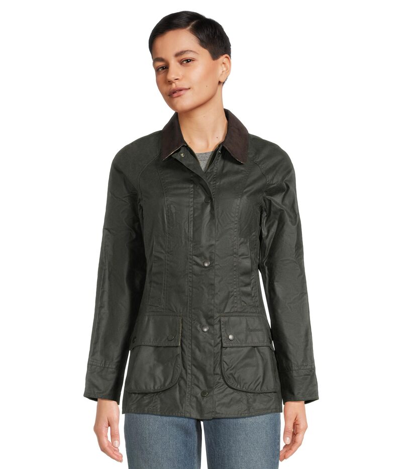 バブアー レディース アウター コート ジャケット Barbour Beadnell Wax Jacket Sage セージ