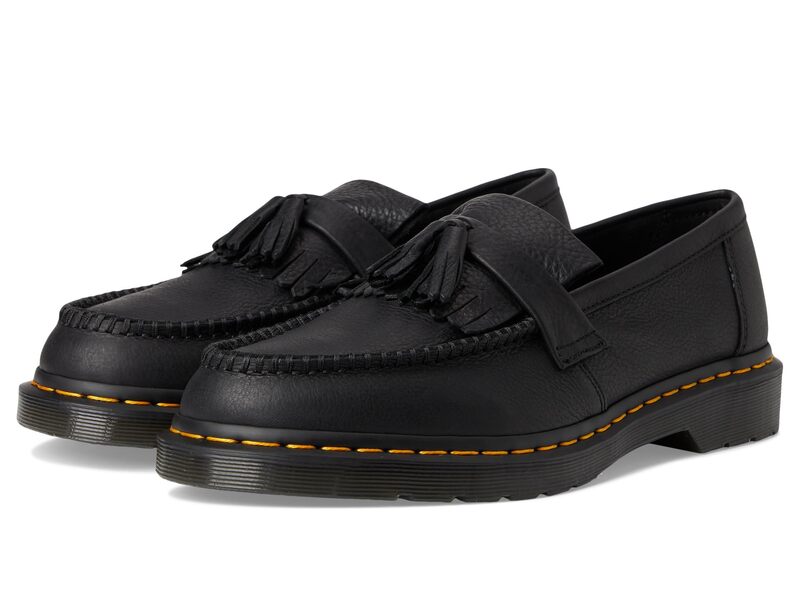 ドクターマーチン メンズ シューズ スリッポン・ローファー レザー Dr. Martens Adrian Yellow Stitch Leather Loafers Black ブラック 31,070円