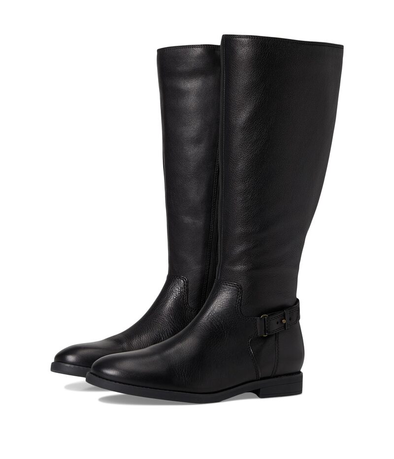 バイオニック レディース シューズ ブーツ・レインブーツ トール VIONIC Rochelle Zip Tall Boots Black Tumbled L ブラック