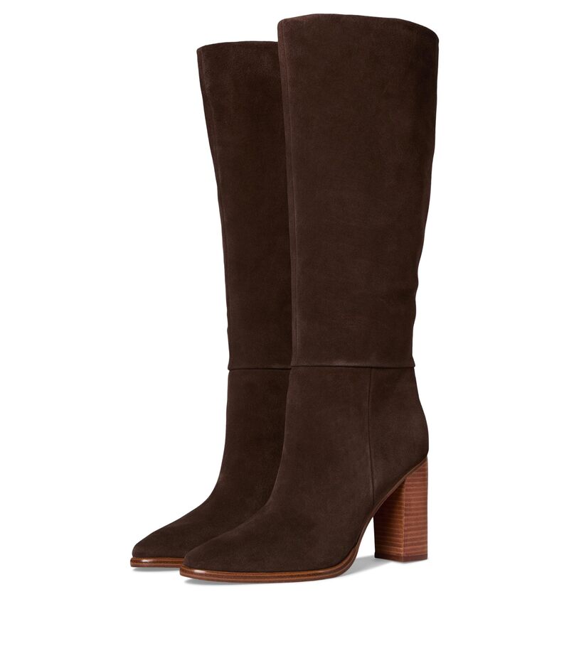 マーク・フィッシャー レディース シューズ ブーツ・レインブーツ Marc Fisher LTD Lannie Dark Brown Sued ブラウン