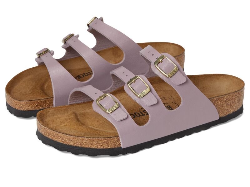 ビルケンシュトック レディース シューズ サンダル Birkenstock Florida Birko-Flor - Graceful Faded Purple パープル