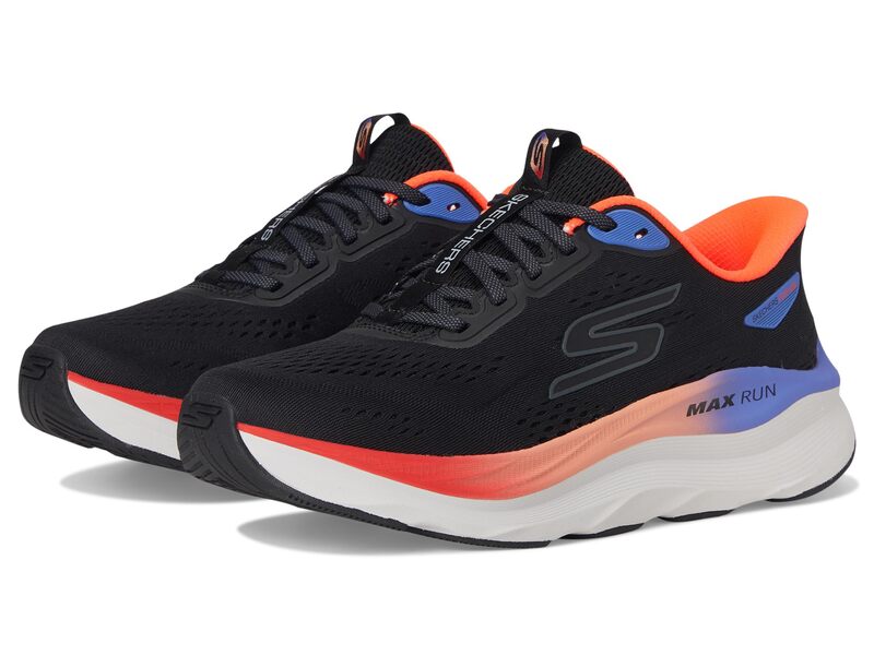 スケッチャーズ レディース シューズ スニーカー SKECHERS Max Run Hands Free Slip-Ins Black/Multi 黒いこと